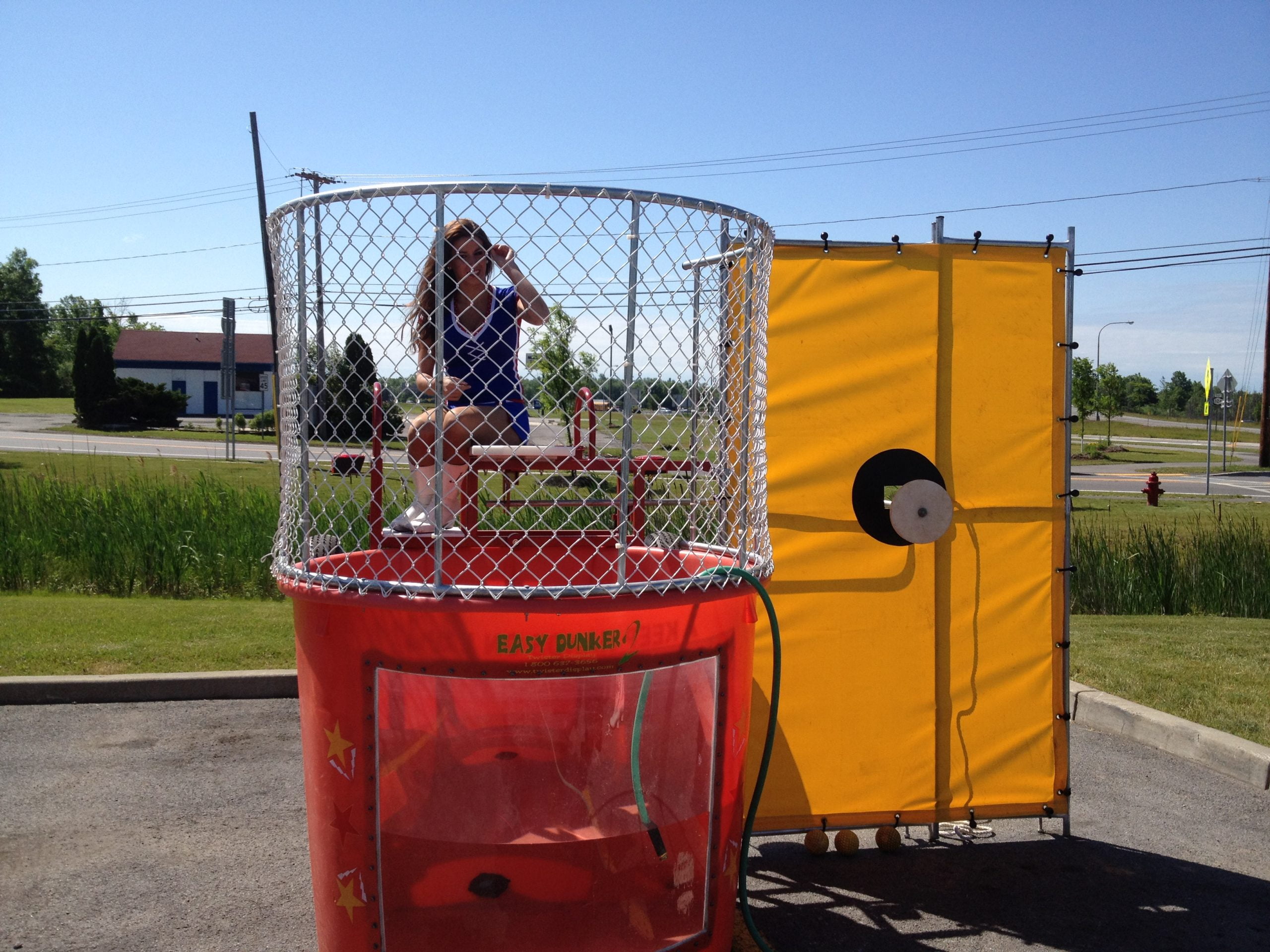 Getting Ready to get dunked in Dunk Tank scaled