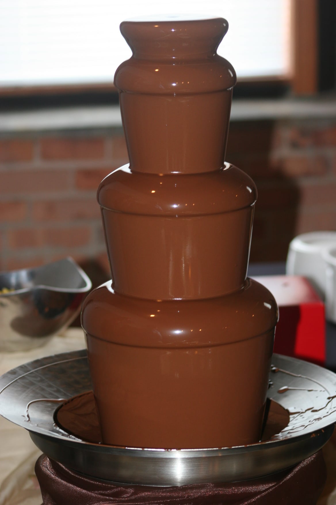 belgian dark chocolate fountain