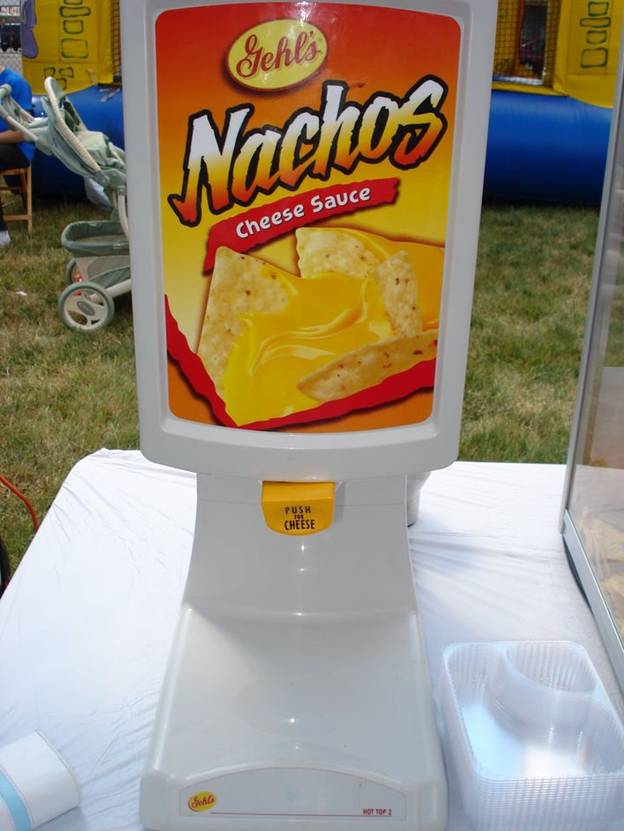 nacho machine for a birthday party at a park