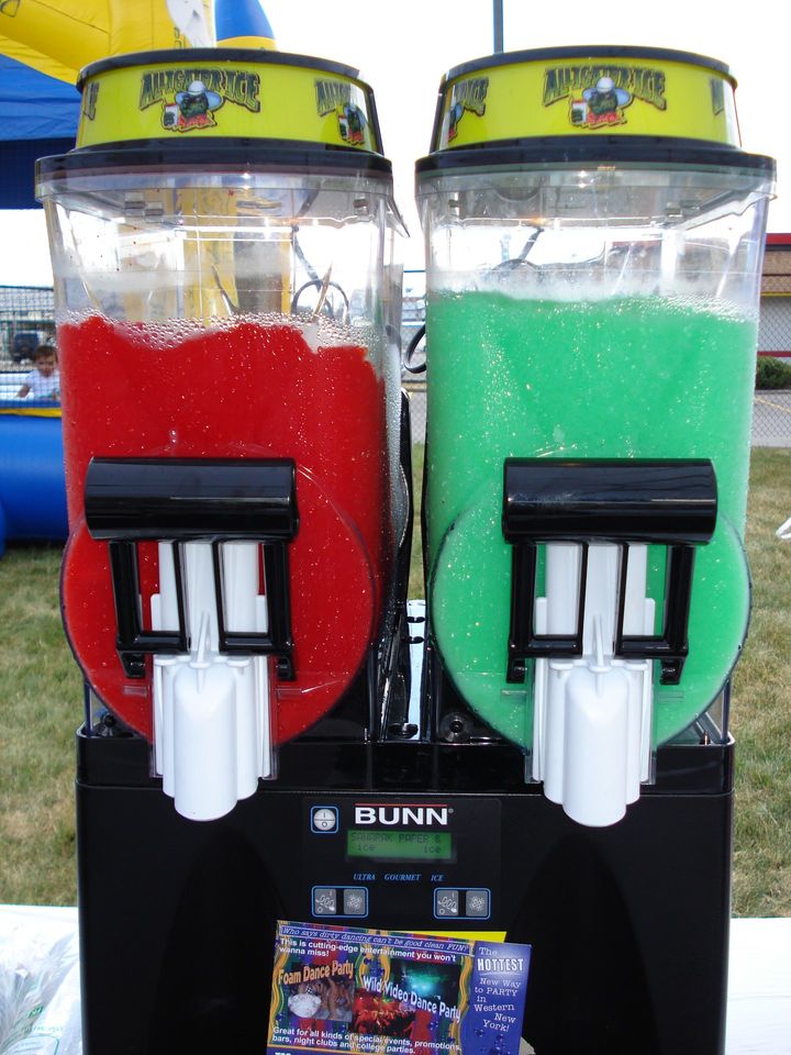slushie machine during a carnival event